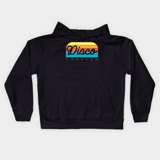 DISCO - Forever (orange/red/teal) ) Kids Hoodie